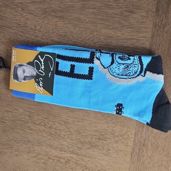 NWT Elvis Presley Men's Socks In One Size Fits Shoe Size US7-12 - Picture 2 of 4